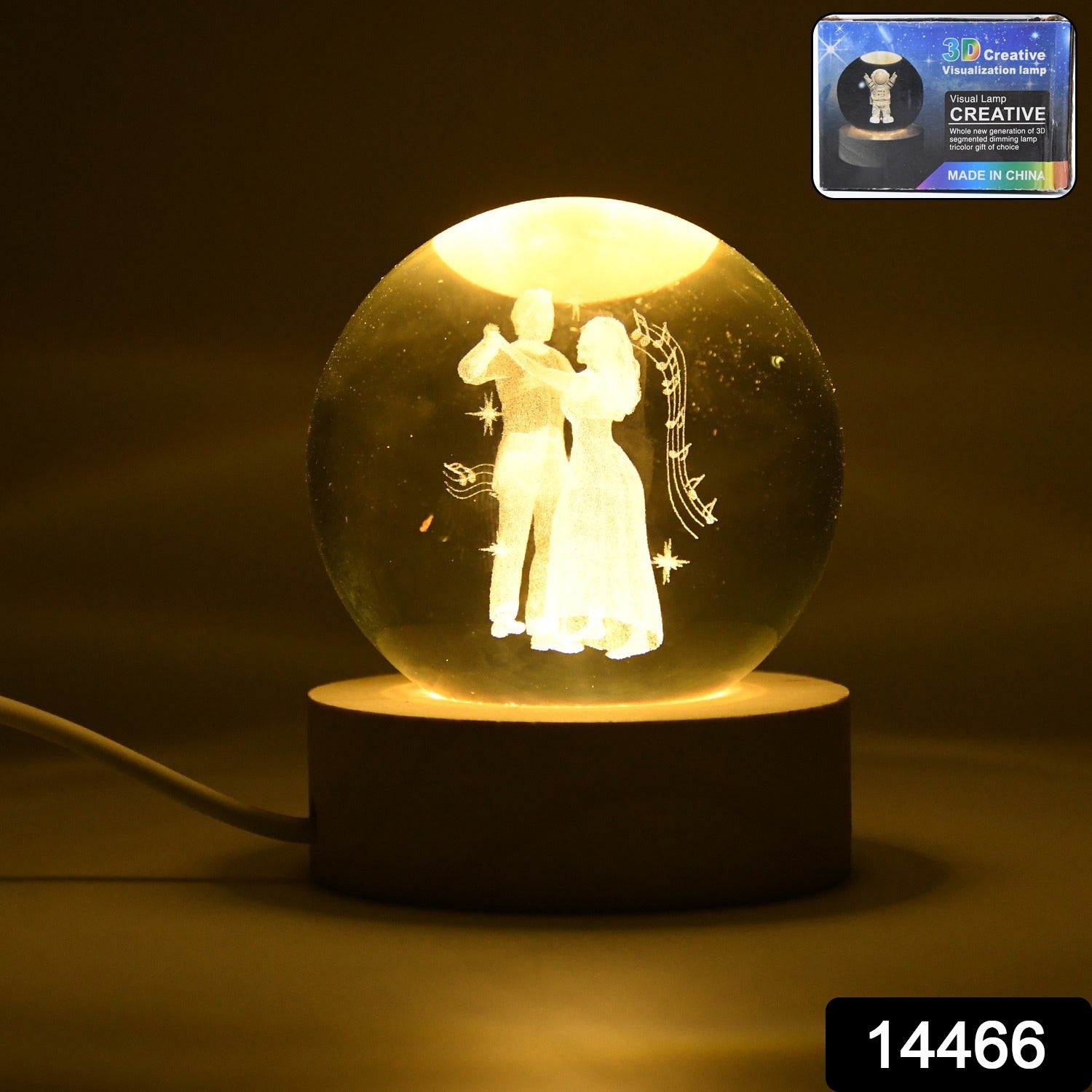 3D Crystal Ball lamps With Base (1 Pc) 3D Crystal Ball lamps With Base (1 Pc)